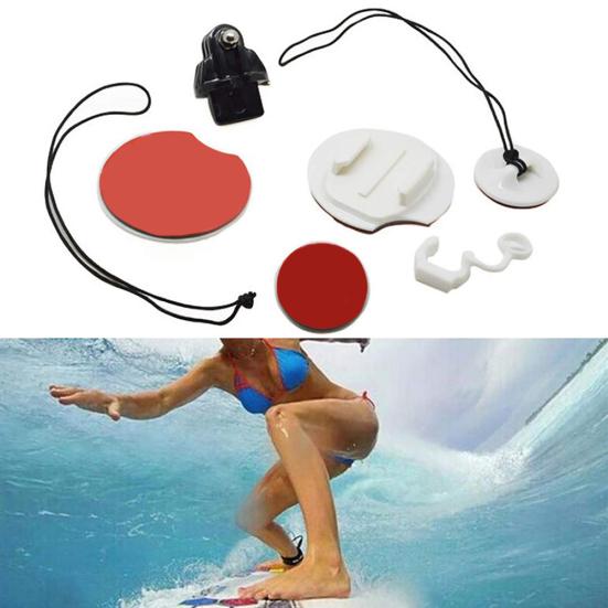 8 Stück Surfbrett-Halterungsset Surfzubehör für GoPro Hero 6/5/4/3+ Sportkamera