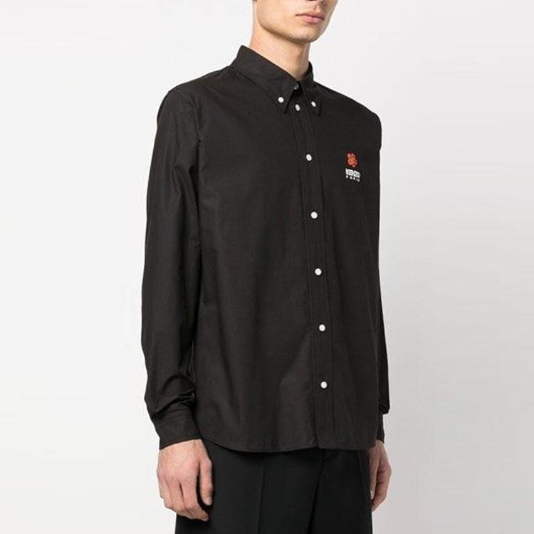 Kenzo Boke Flower Embroidered Long Sleeved Shirt Men's FD55CH4109LH-99