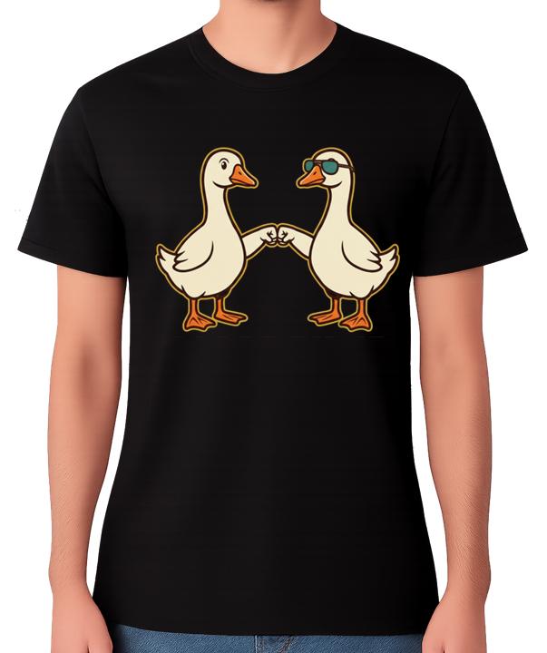 Goose Bump Fist Funny Goose Graphic Unisex T-Shirt Cute Humour Tee S