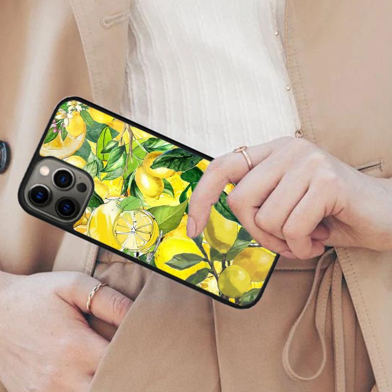 Mediterranean Lemon Bumper Magnetic Phone Case For APPLE iPhone 17 Air 16 14 13 12 Pro Max 15 Plus Wireless With MagSafe Cover