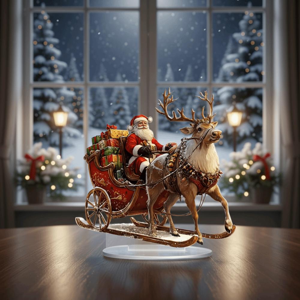 Flache Dekorative Weihnachtsmann Dekoration 2D Tischschmuck Neue Weihnachtsdekorationen Partyzubehör