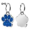 Puppy Town Jewelry Gift Mini Paw Pattern Puppy Dog Cat Collar ID Tag Pendant