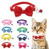 Pet Cat Collar Bow Knot Bell Collar Cute Cat Collar Pet Supplies Available In Various Colors Pet Accessories