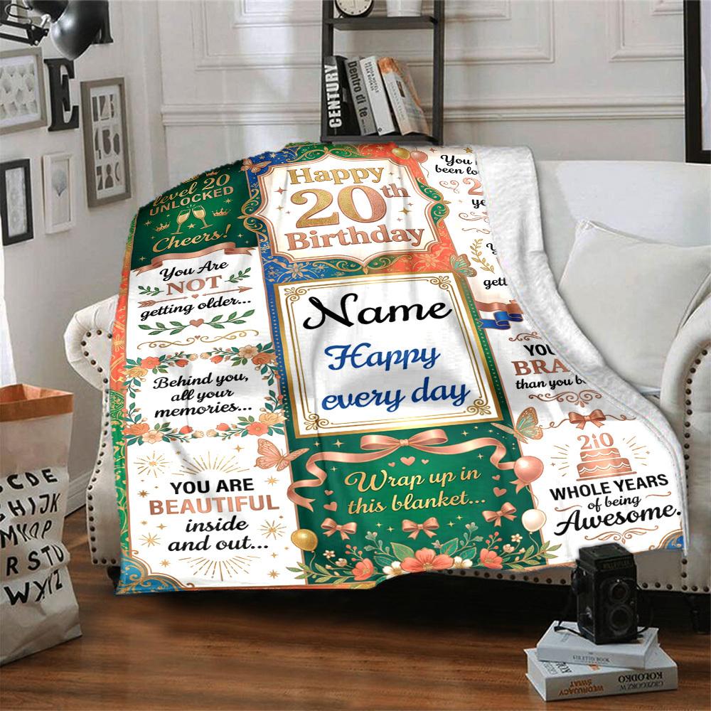 2026 Future Belongs You Graduation Celebration Blanket Personalized Name Soft Comfortable Stylish Blanket Car Blanket Perfect For Travel Camping