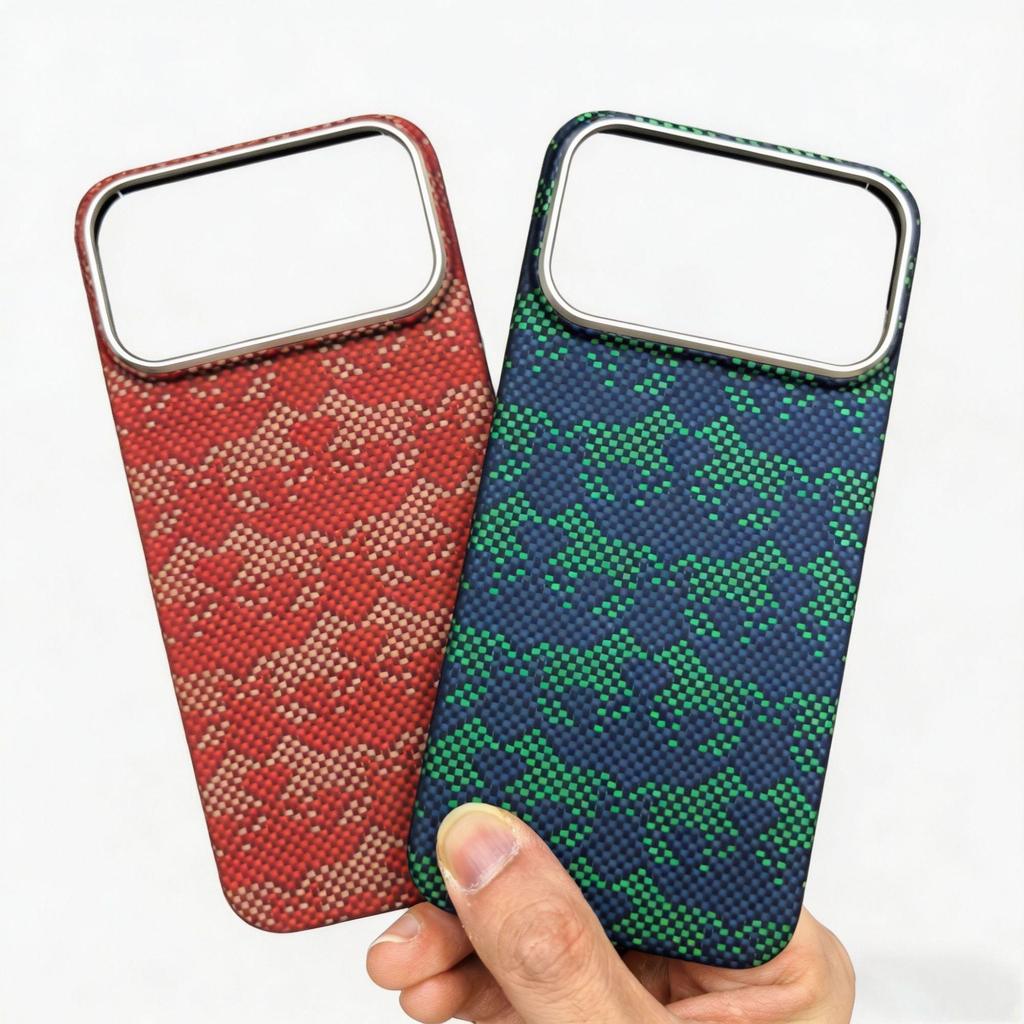 iPhone 17 Pro Max Kevlar Magnetic Case - Carbon Fiber Drop-Proof Cover