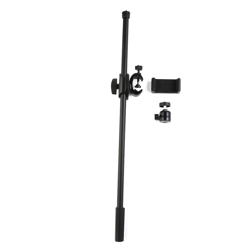 Nastavitelný držák na mikrofon s klipem pro 60-100mm živý mikrofonní stojan