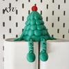 Funny Holiday Desk Decorations 3D Printed Christmas Tree Storage Organizer with Removable Lid, Creative Desktop Flexible Jointed Figurines for Candies