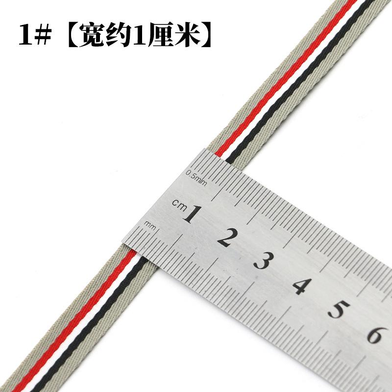 Color Striped Ribbon Ribbon Men'S And Women'S T-Shirt Clothing Accessories Shoes And Hats Decorative Ribbon Ribbon Hemming Cloth Strip