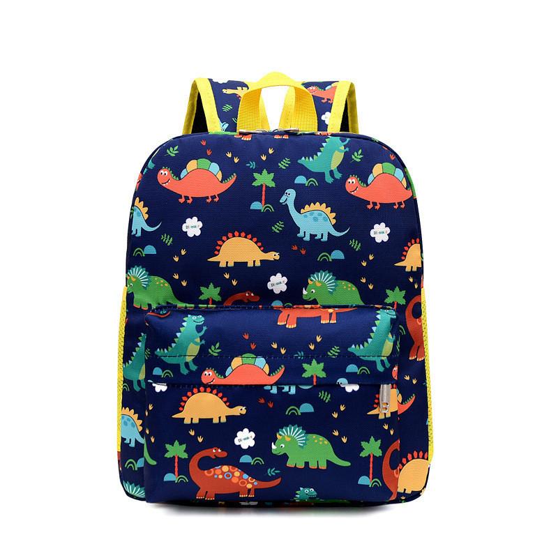 

Adorable Korean Style Children s Backpack With Cute Cartoon Dinosaur Pattern For Boys And Girls темно-синього кольору