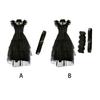 Girl Dress Carnival Suit Cosplay Costume Fine Workmanship Exquisite Beautiful with Belt Attractive Festival Accessories