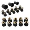10PCS Motorcycle M4 M5 M6 Metric Rubber Well Nuts Windscreen Fairing Cowl Anodized Aluminum Moto Screws Bolts Accessories
