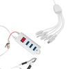 12V-24V 3 USB Clip Charger with Multi Port & Switches Universal Battery Mobile Phone Charger Built in Intelligent Chip