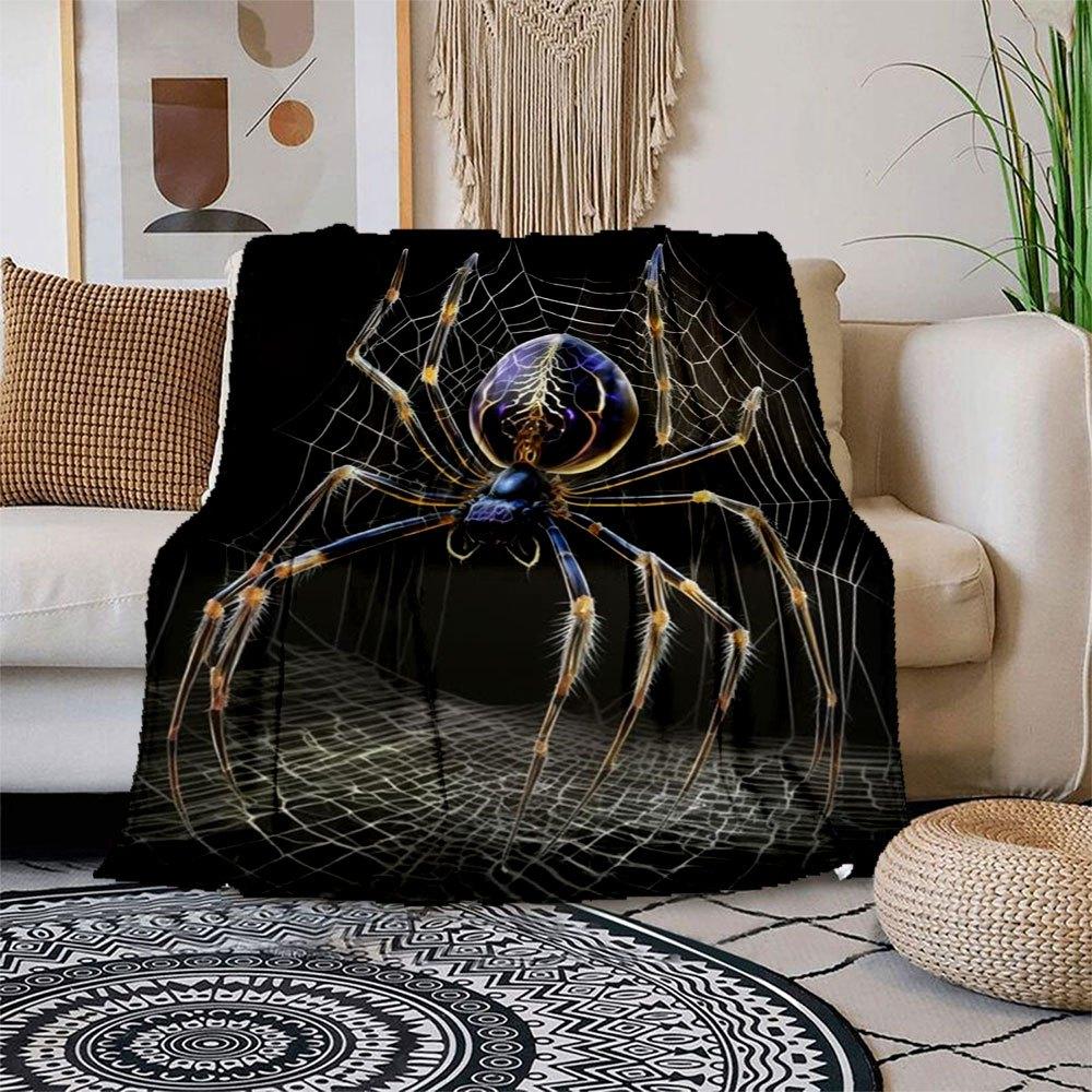 Glow in The Dark Spider Web Halloween Decoration - Scary Spiders for Outdoor Yard Decor, Haunted House Prop, Party Supplies, Costume Accesso 150x180cm