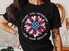 Veterans Day T-Shirt: Patriotic American Flag Flower Tee