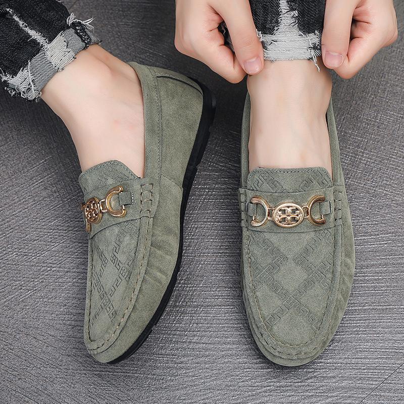 Suede Men Casual Shoes Breathable Comfort Slip-on Mens Driving Shoes Luxury Brand Men Loafers Mens Lazy Shoes Moccasin