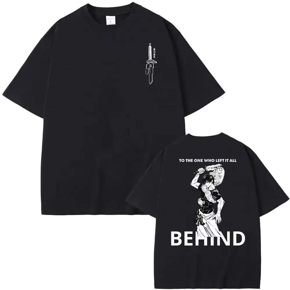 Japansk Anime Klær Tegneserie Fushiguro Toji Grafisk T-skjorte Herre Mote Oversized T-skjorte Herre Manga Mote T-skjorte Dame Overdeler