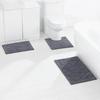 Imitation Cashmere Memory Foam Absorbent Floor Mat for Bathroom, Toilet, Kitchen, and Living Room.