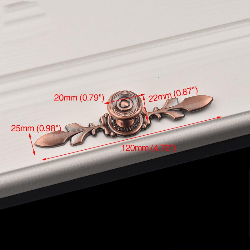 NAIERDI 120MM/170MM Bronze Handles Kitchen Door Cupboard Zinc Alloy European Wardrobe Furniture Drawer Pulls Cabinet Knobs