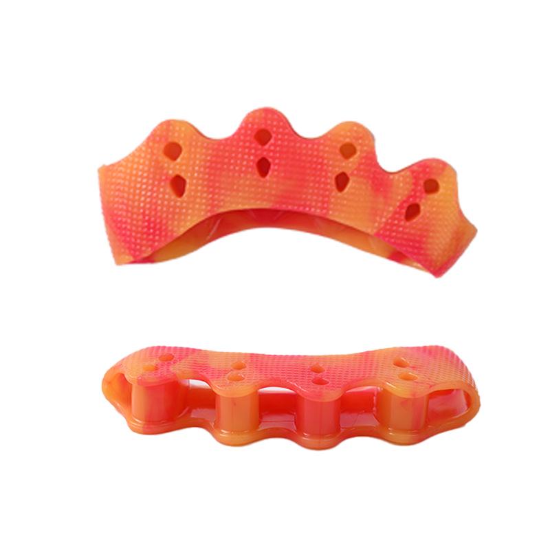 

Colorful SEBS Five-Hole Toe Separator for Bunions and Overlapping Toes One Size (Color Gradient)