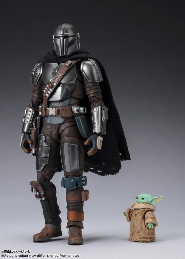 TAMASHII NATIONS Star Wars Mandalorian Grogu 150mm malovaná pohyblivá figurka SHFiguarts & (STAR WARS Mandalorian) Cca. ABS a PVC a tkaniny