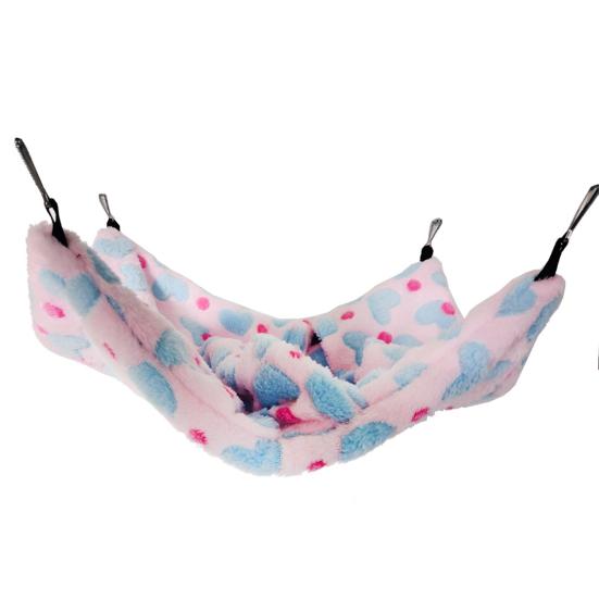

Hamster Warm Envelope Hanging Hammock Soft Plush Sleeping Bed Pet Nest Supplies L синий