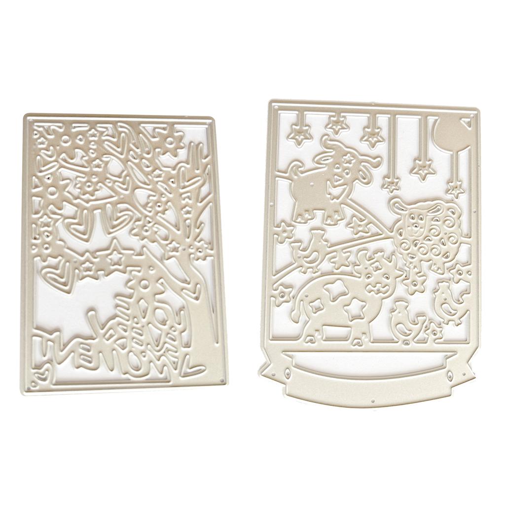 Metal Die Cuts Tree Frame Embossing Stencil Cutting Dies for Card Making Scrapbooking Paper Craft DIY Template Handmade
