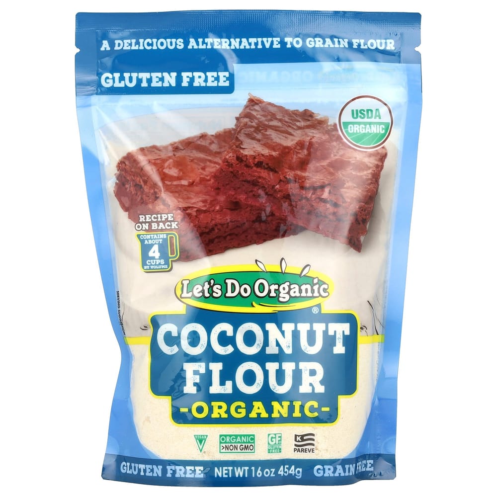 Edward & Sons Let s Do Organic 100% Coconut Flour, 454g (1lb)
