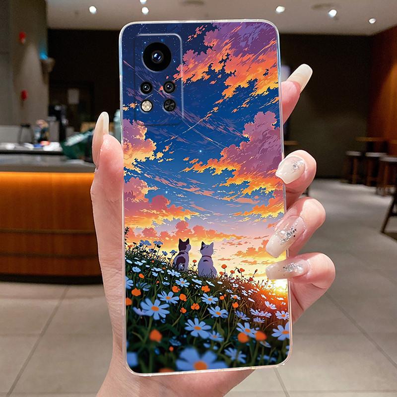 Black Rose In Water Pattern Cover For Infinix Note 12i 2022 Soft TPU Anti-scratch Protective Casing Jelly Color Transparent Case