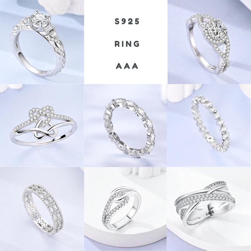 Shine Zircon Ring Copper Metal Authentic Original Stone Multi Layer Simple Infinitely Wide Rings Designed For Women FineJewelry Wedding Party Perfect