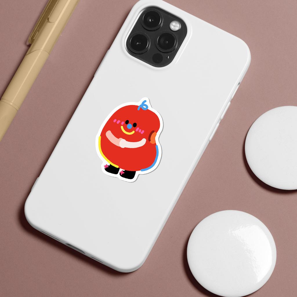 50 Hand-painted Fruit and Vegetable Expression Graffiti Stickers Cute Cartoon Fruit Decorative Notebook Paper Hand Note Stickers