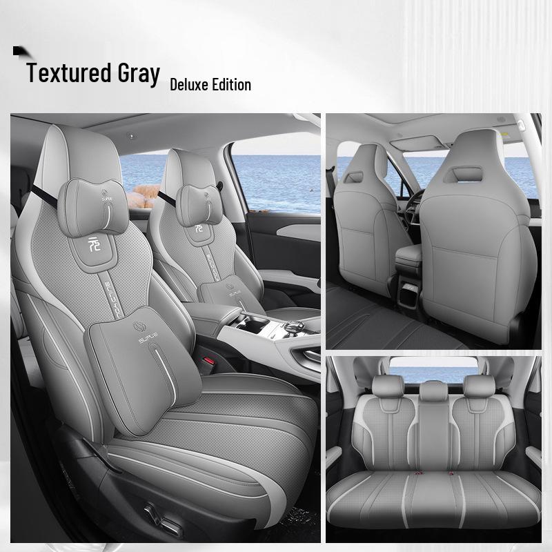 BYD Yuan UP Seat Cushion: All-Season, Durable, Thick, Perforated Car-Specific Seat Cover.