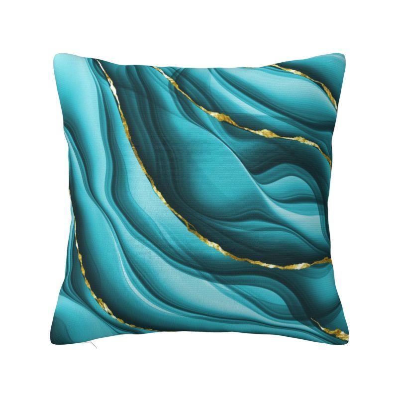 Custom Abstract Beauty Cushion Cover Xcm Marble Geometric Texture Velvet Nordic Pillow Decoration Salon