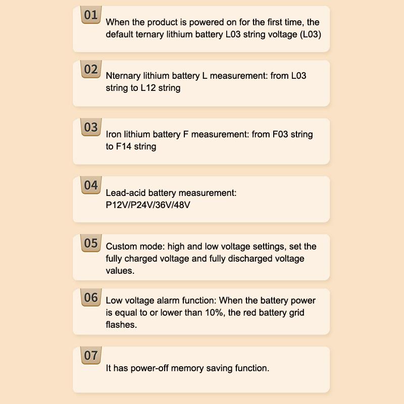 Dc7-55V Battery Level Indicator 12V 24V 18650 Lipo Lithium Battery Capacity Board Voltage Battery Charging Tester