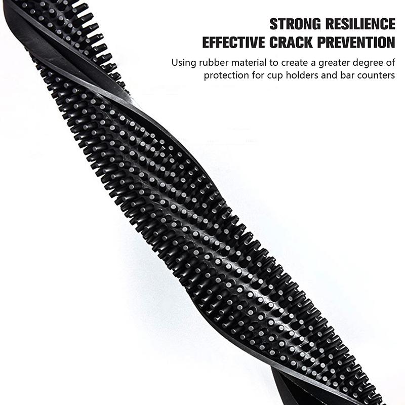 Bar Mat Rubber Coffee Bar Mats Anti-Slip Pvc Cup Mat Waterproof Heat Resistant Drain Mat For Bar Cafe Barista Cocktail Bartender