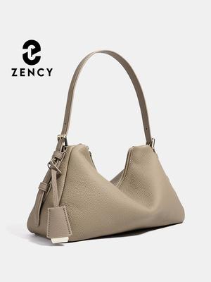 Zency Genuine Leather Satchel For Women Fashion Underarm Handbag