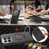 For Xiaomi 15T Magnetic Case Rotating Ring Kickstand TPU + PC Back Cover