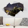 Notre Dame Cathedral Night View Decorative Wall Sticker Living Room Bedroom Balcony Hallway Sticker