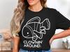Clownfish Fun Marine Life T-Shirt - Playful Ocean Theme Graphic Tee
