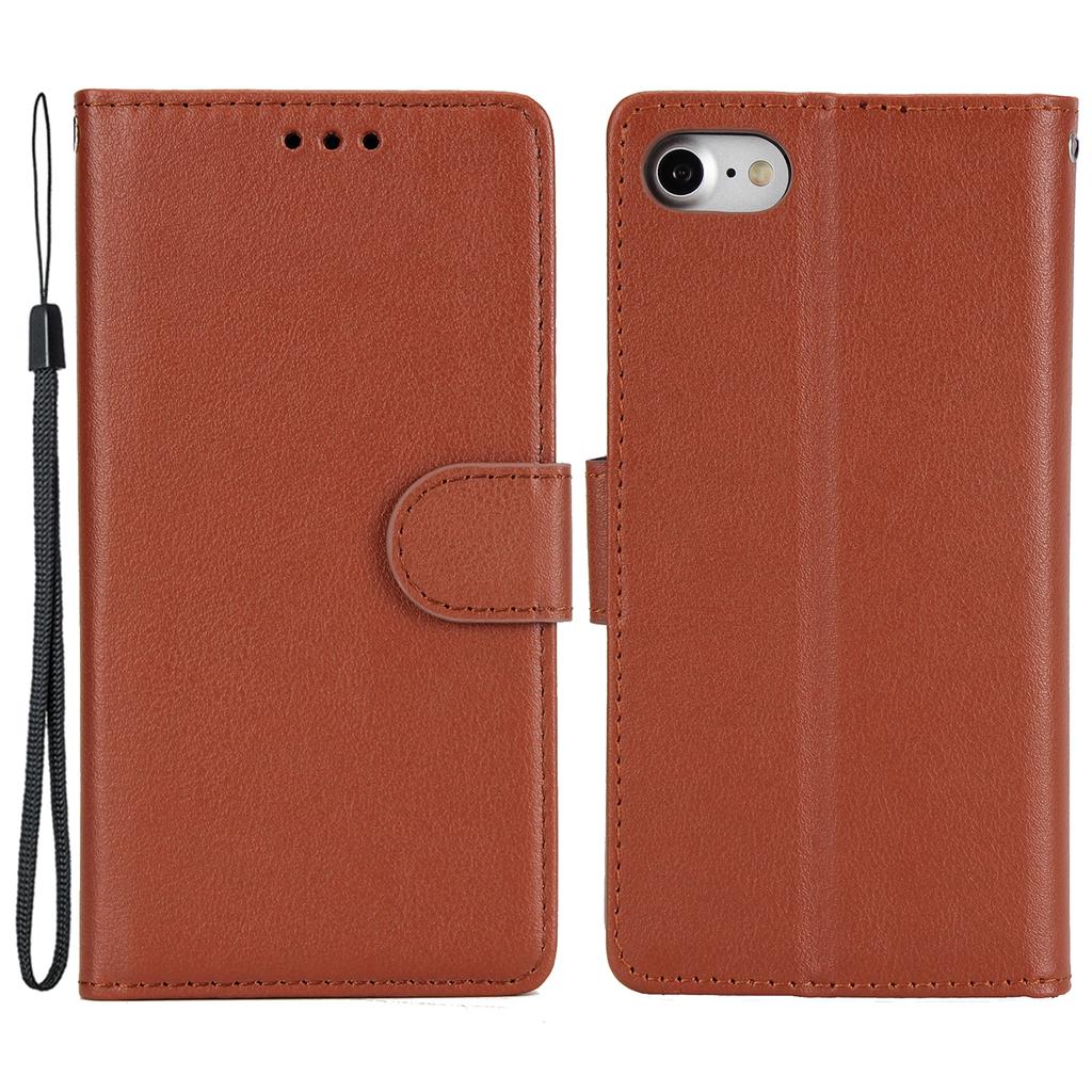 For iPhone 7/8/SE (2020)/SE (2022) Case PU Leather 3 Card Slots Stand Phone Cover