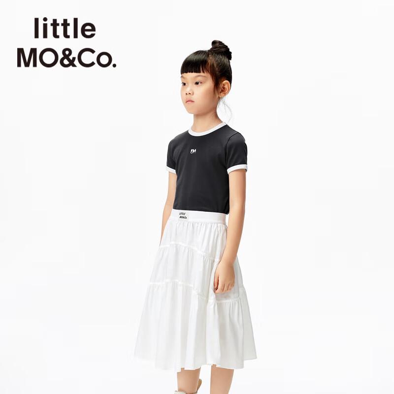 little MO&Co. Girls  Antibacterial Short-Sleeve T-Shirt 130