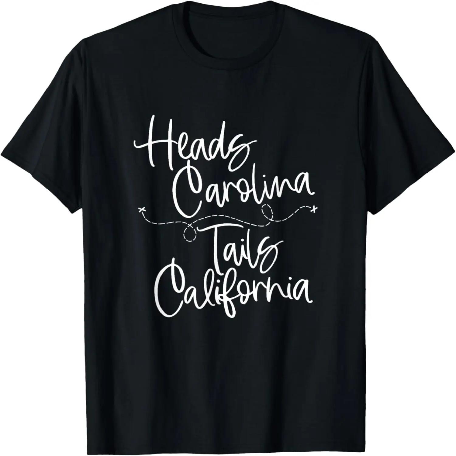 Heads Carolina Tails California 90 s Country Design T-Shirt S