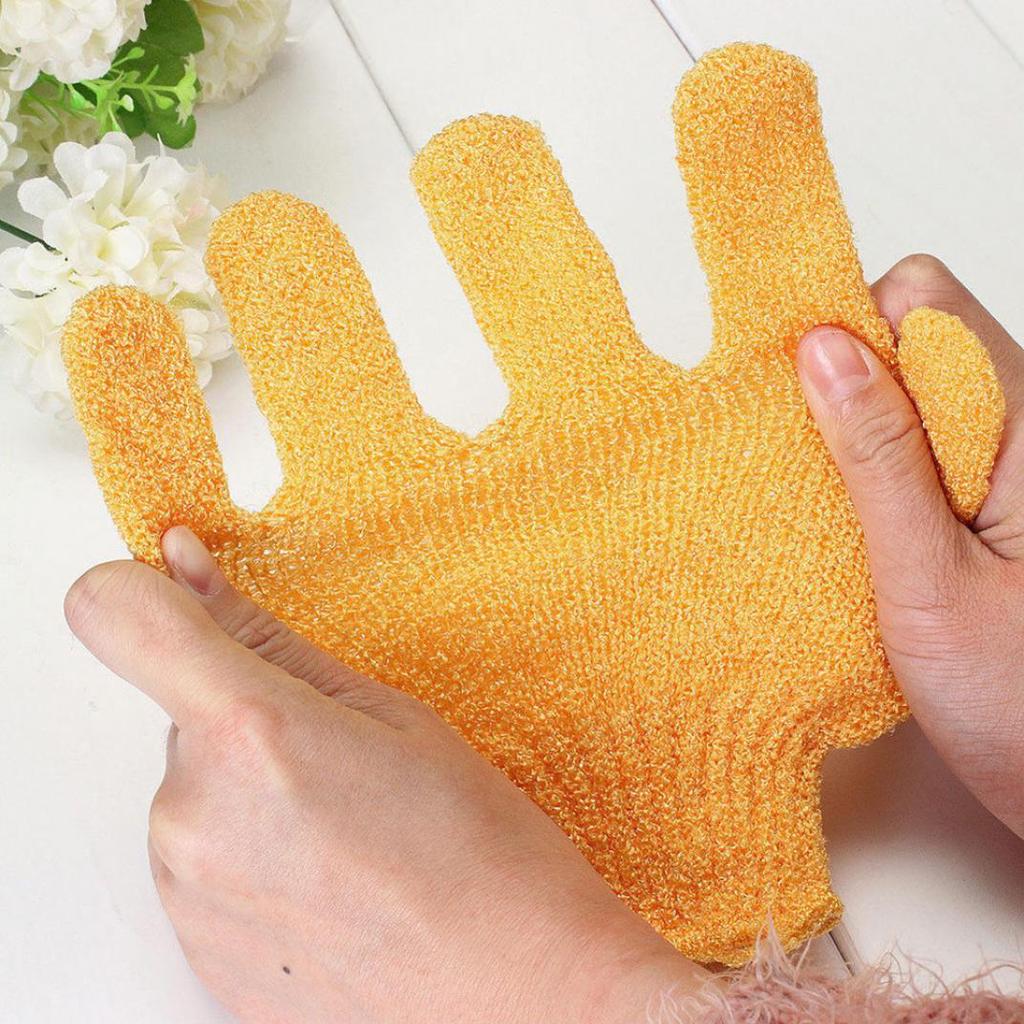 1x Dusche Peeling Körper Peeling Handschuh Abgestorbene Haut Entfernung Massage Spa Bad Mitt