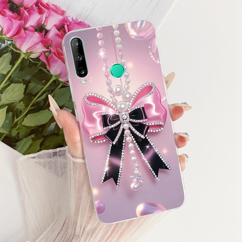 For Huawei Y7p Cute Flower Butterfly Cat Painted Case For Huawei Y7P 2020 ART-L28 ART-L29 Soft Silicone TPU Phone Cases