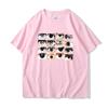 Augenmuster, personalisiertes Rundhals-T-Shirt im Harajuku-Stil, 2D-Druck, Unisex-T-Shirts für Herren und Damen