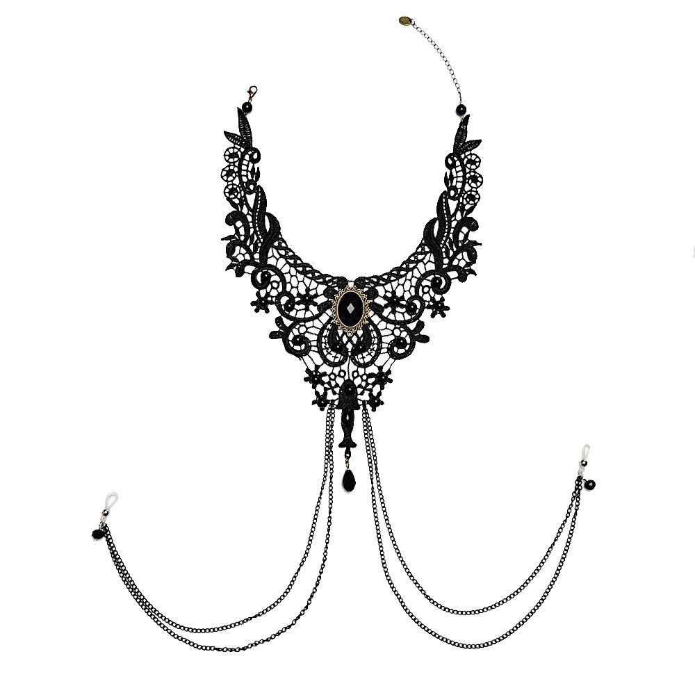 Practical and Sexy Nipple Ring Tassel Necklace Chest Chain Body Chain Summer Nipple Chain Tight Corset Chain Lace Nipple Chain