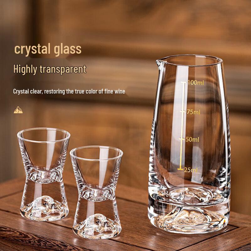 Set di bicchieri per Baijiu Cristallo Iceberg Creativo