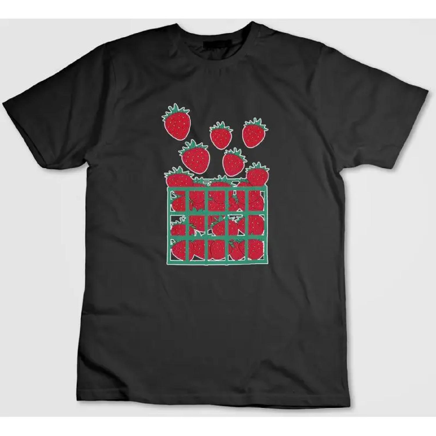 Cute Strawberry Fruit T Shirt Men Woman G078 S