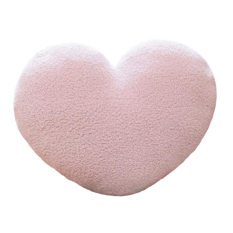Romance Love Shape Pillow With High Resiliences PP Cotton Filling Ideal for Lounges Bedroom Decoration