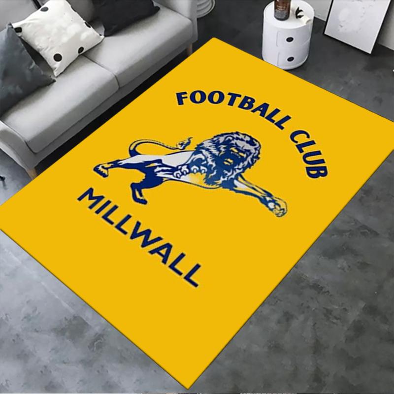 Tappeto Nuovo Millwall FC 2025 per Soggiorno Camera da Letto Casa Decorazione Divano, Tappetino Antiscivolo per Giochi Bambini