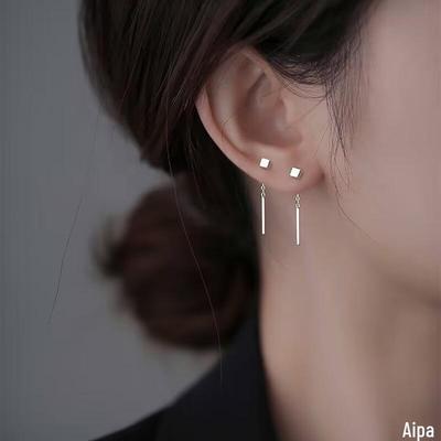 Minimalistische quadratische Ohrstecker – Trendiger, bequemer, schlaffreundlicher Ohrschmuck für Damen